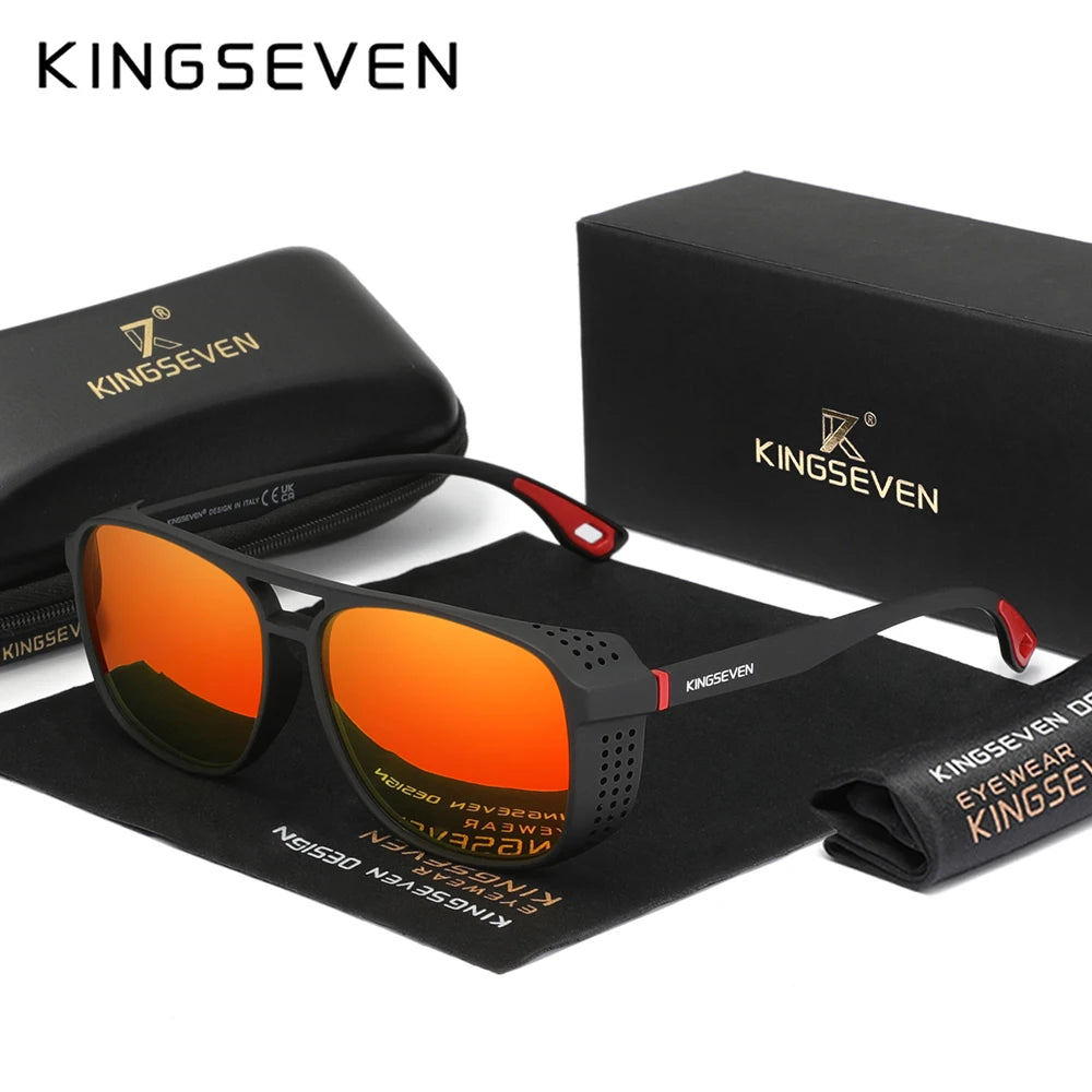 KINGSEVEN Brand 2025 New Sunglasses Retro UV400 Polarized Women Men Glasses Fashion TR90 Outdoor Eyewear