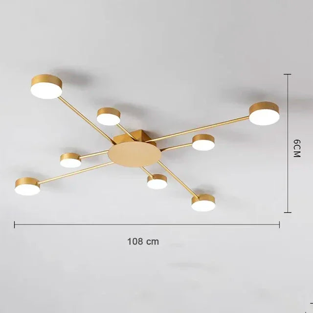 Nordic LED Ceiling Indoor Lighting Home Lamps Living Room Dining Bedroom Cloakroom Decoration Chandelier Lights Modern Wall Lamp
