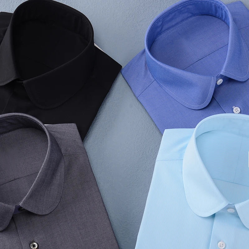 custom men's shirt Eton collar slim-fit business gentleman suit mens formal shirts