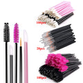 Makeup Applicators Kit Triangle Makeup Puff Mixing Palette Eyeline Mascara Wands Lip Brushes Hair Clips Powder Puffs for Face