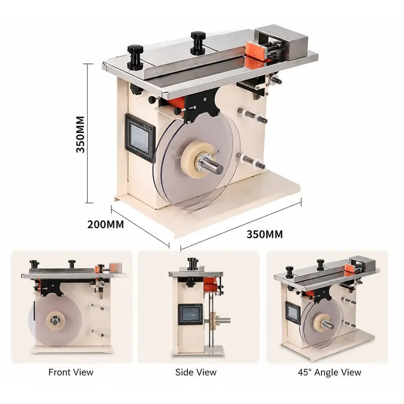 Gift Packaging Paper Box Self Adhesive Right Angle Sealer Semi Automatic Corner Sealing Labeling Machine