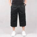 Men's Cargo Shorts Summer Loose Casual Pants Elastic Waist Large Size Outdoor Jogging Sweatpants Trend Multi Pockets