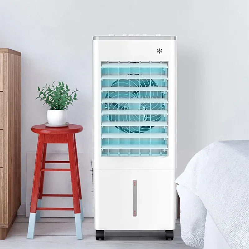 Small Air Conditioning Fan: Air Cooler. Single Cooler Fan. Mobile Air Conditioning Fan. Ventilateur Portable.