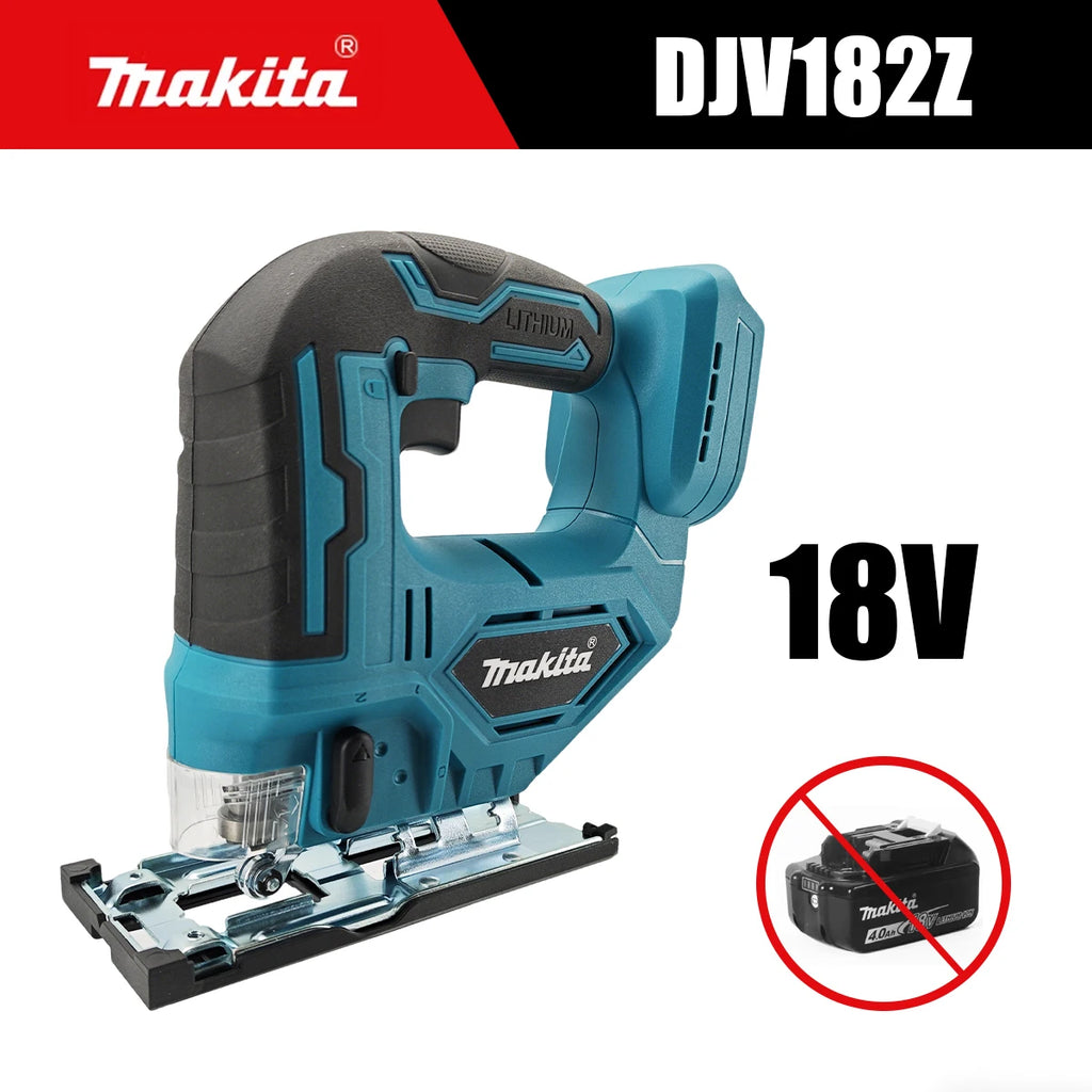 Makita DJV182Z Cordless Jigsaw: Effortlessly Handles Precise Wood and Metal Cutting,  Ergonomic Design Makes Cutting Easier