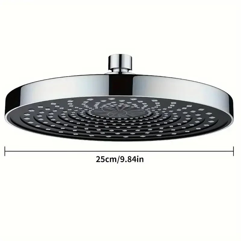 Pressurized Single Head 25cm Top Spray Large Water Volume Booster Shower Head Home Bathroom Shower Head Set