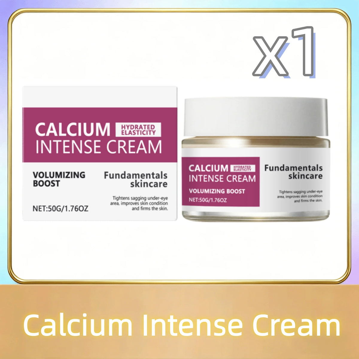 Calcium Intense Cream,Calcium Volume Cream | Lifting Firming Sagging Skin Anti-Aging Deep Wrinkle Treatment Plumping Face Cream