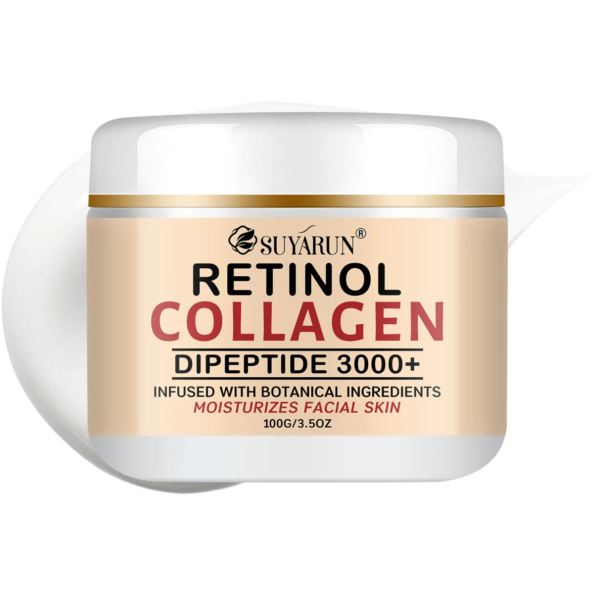 SUYARUN Retinol Collagen Face Cream Hydrating Moisturizing Anti-Aging Wrinkle Firming Night Cream for All Skin Types.