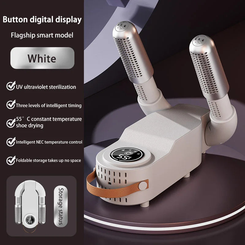 Intelligent Shoe Dryer Purple Light Deodorizing Portable Foldable Dryer Timer Autumn Winter Home Electric Foot Boot Dryer 2026
