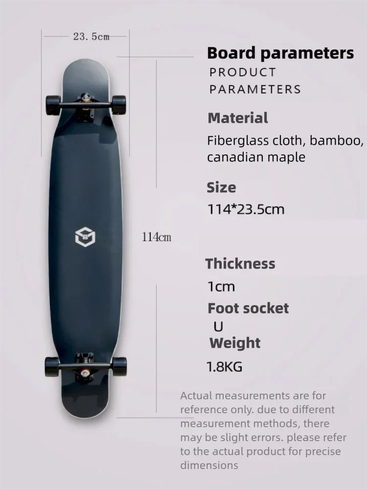 Longboard Skateboard Professional Dancing Board Complete Set for Girls Women Beginners Kids Adult Smooth Silent Wheels Street Cr