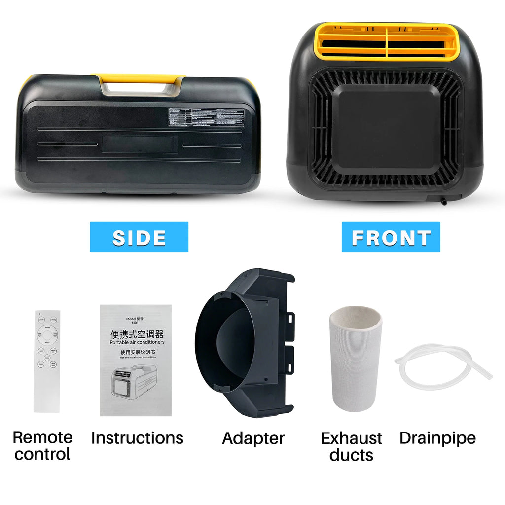 Portable Mini Tent Air Conditioner 220V/110V Camping AC for Outdoor Indoor Car SUV RV Camper & Motorhome Compact Cooling Unit