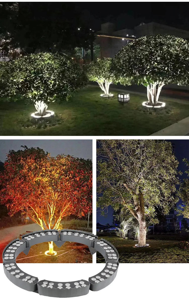 1PCS 12W LED Landscape Tree Light Outdoor Spotlight AC220V DC24V High Power Gazebo Tree Column Garden Illumination