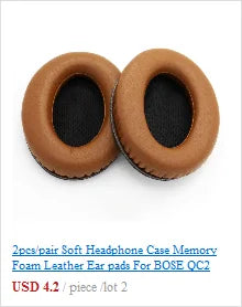 Ear Pads For Headphones Wrinkled Frog Skin Pad Headphone Sponge Leather Foam Covers Cushion Replacement For Headset Accessories