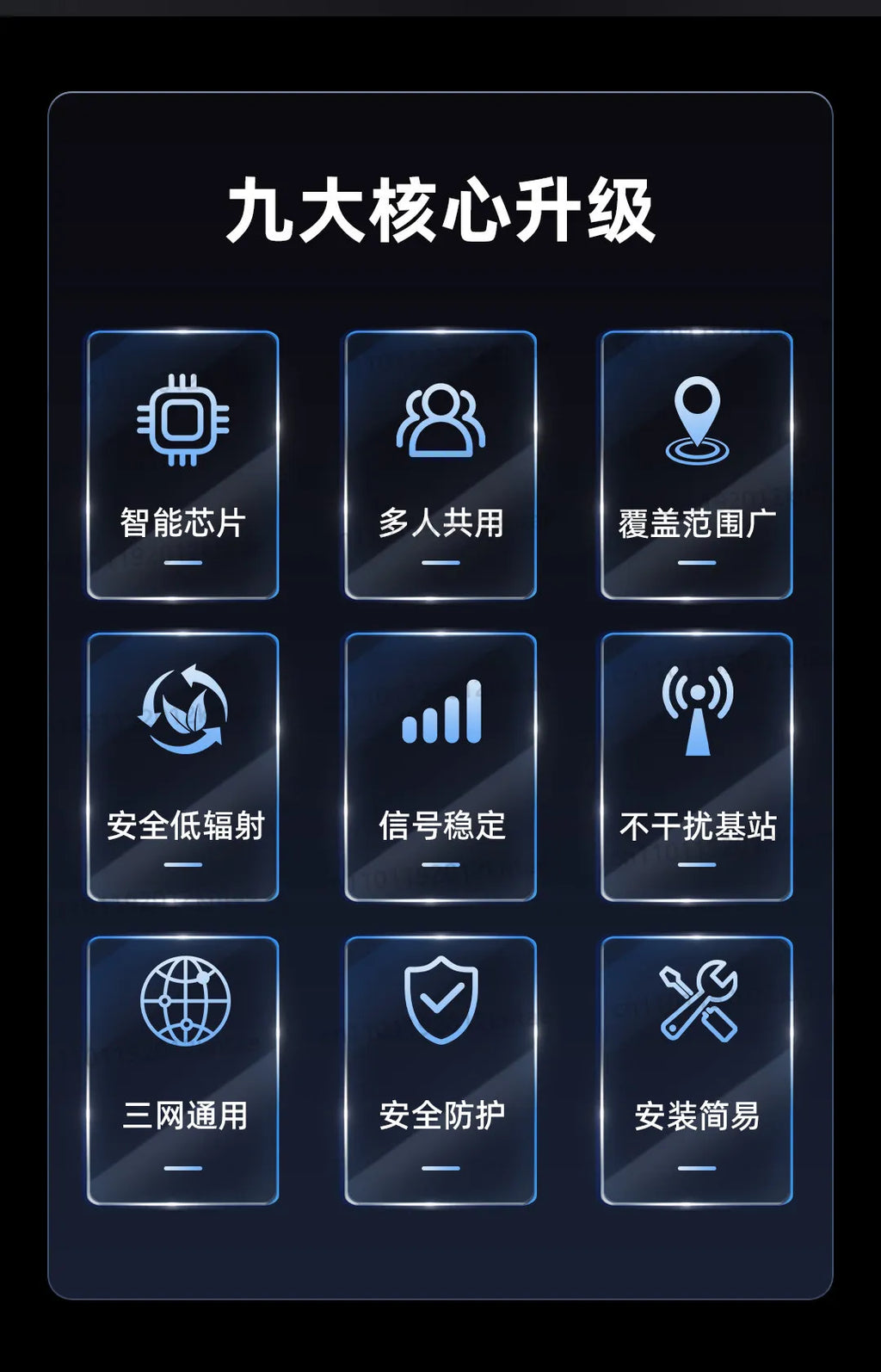 High-power 4g/5g cell phone signal booster amplifier compatible with china mobilechina unicom, and china telecom (tri-network)