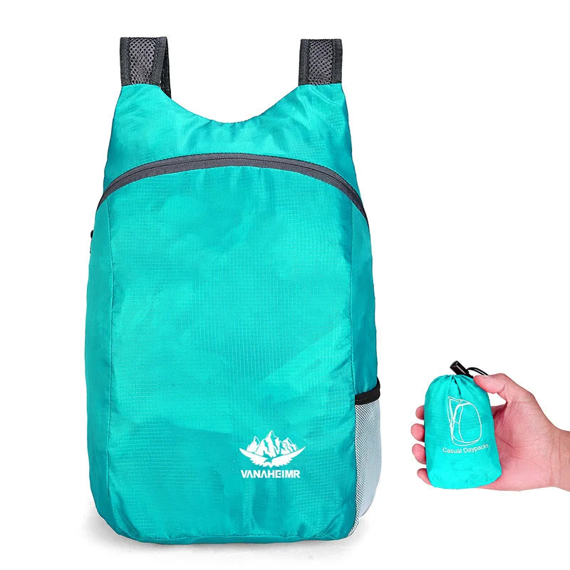 Outdoor Folding Backpack Waterproof Ultra Lightweight Portable Travel Bag Folding Handy Bag Lightweight Travel Men Women Daypack