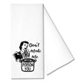 Don't Make Me Poop You White Waffle Tea Towels Home Kitchen Table Decoration Accessories Funny Gifts for Hostess Housewife Chef