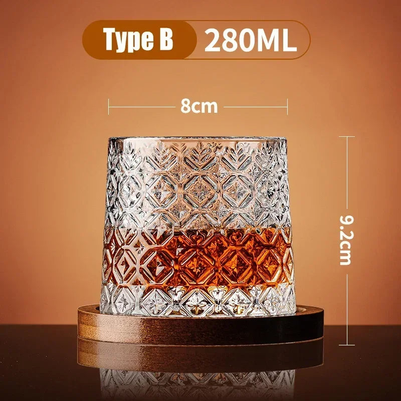 Whiskey Glass Foreign Wine Glass Household Crystal Classical Tumbler Decompression Glass Beer Glass