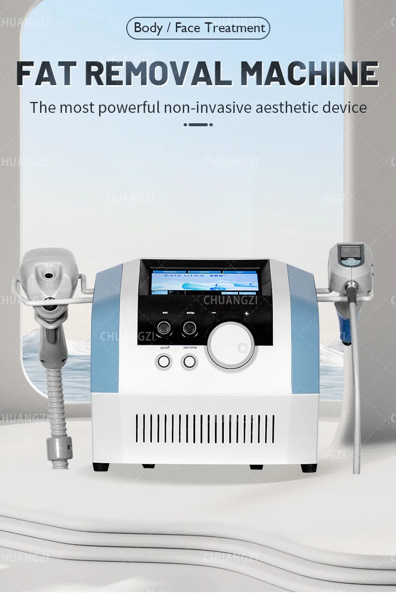 Salon-Grade Portable NEO Ultra 360 Slimming Machine 2 Handles Ultrasonic Fat Reducing Cellulite Wrinkle Removal Face Lift Devic