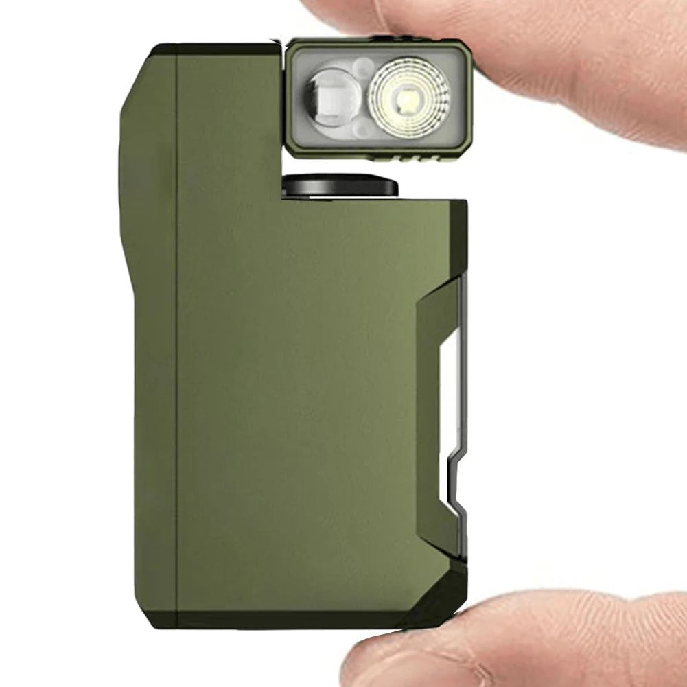 LED Flashlight Mini Flashlight Rechargeable 180 Degree Rotating Flashlight Multi Modes EDC Pocket Flashlight for Camping Hiking