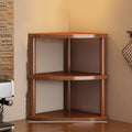 Wooden Storage Shelf for Kitchen Rattan Desktop Organizer Display Rack Spice Rack for Countertop Makeup Organizer