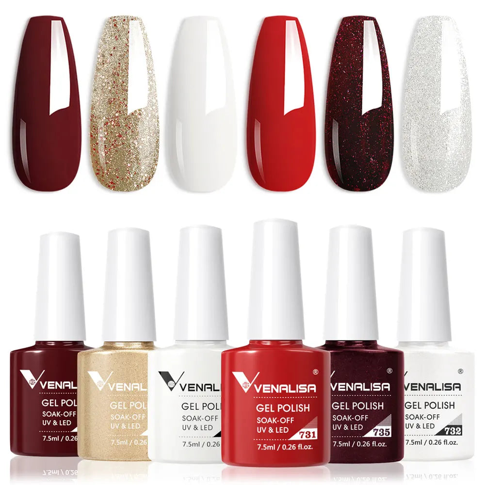 Venalisa Nail Gel Polish Fall Nail TPO FREE Long Wear Semi Permanent Soak Off UV LED Gel Nail Polish Gel Lacquer