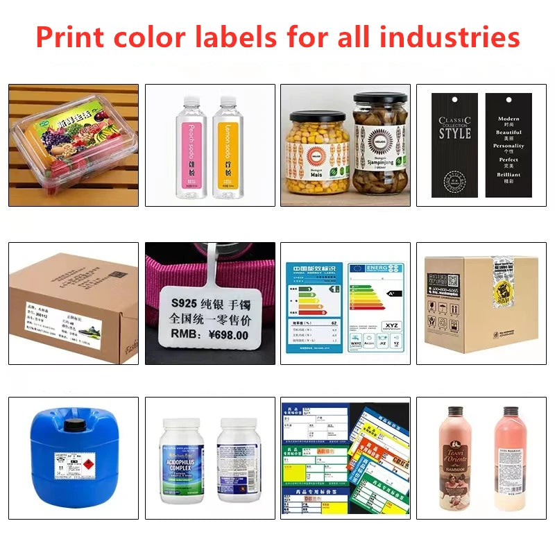 Full Color Label Printer For Epson TM-C3520 Color Self-adhesive Label Printer Barcode Sticker Digital Printing Label Printer