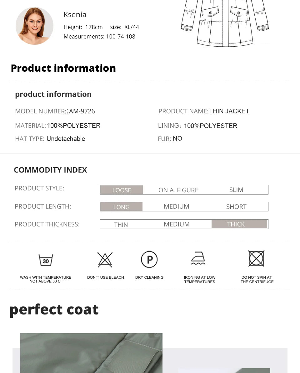 Astrid 2022 New winter jacket Mid-length Hooded Design Oversize Fashion Women's down jacket warm Parka Women Coat  AM-9726