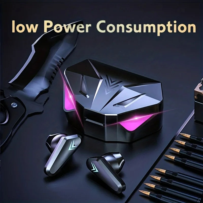 TWS Wireless Bluetooth Headset LED Display Gamer Earbuds with Mic Wireless Headphones Noise Cancelling Bluetooth Earphones X15