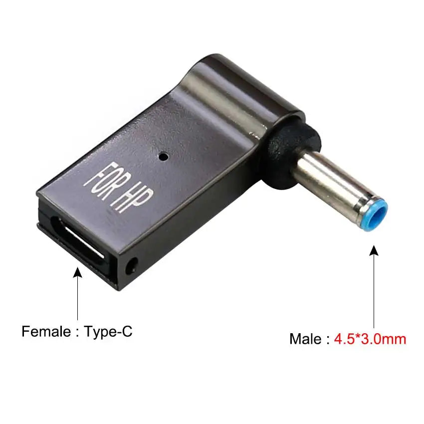 YuXi PD 100W USB Type C to Dc Power Jack Connector USB C to Universal Laptop Power Adapter Plug Converter for Asus Dell Lenovo