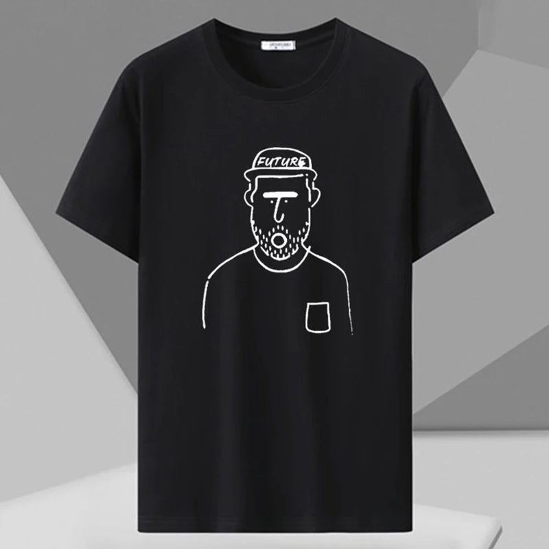 Men's Printed T-shirt Plus Size 110-180kg Loose Short Sleeve Tee Oversized Tops 5XL 6XL 7XL Big Size Men Clothing 티셔츠 Camiseta