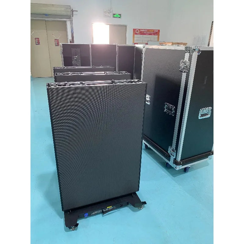 P2.5 500cd/m High Brightness Foldable LED Digital Signage Ultra HD Mobile Stand Video Wall for Subway Indoor Commercial Advertis