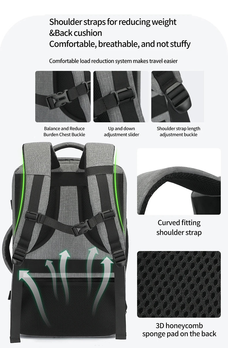 Multi Functional Travel Backpack for Women, Waterproof, Large Capacity, Dry Wet Separation, Commuting, Business Trip, Computer L