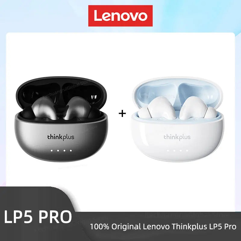 Lenovo LP5 PRO Wireless Bluetooth 5.4 Earphones TWS HiFi Sound Gaming Earbuds LP5Pro Sport Headset Long Standby with Mic 2025