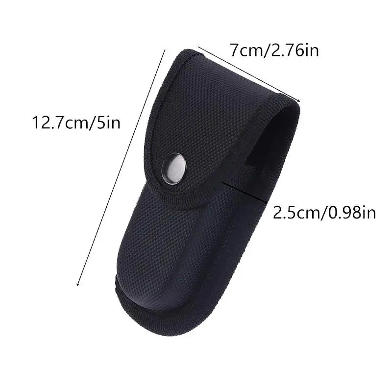 Camping Necessities: Folding Pliers & Knife Storage Bag with Flashlight Protective Sheath