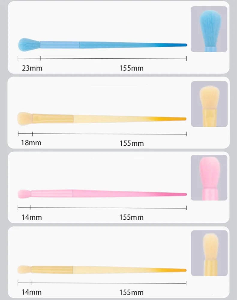 17pcs Makeup Brushes Set: Eyeshadow Brush, Foundation Brush, Highlight Blush Concealer Powder Brush Cosmetic Tools High Quality