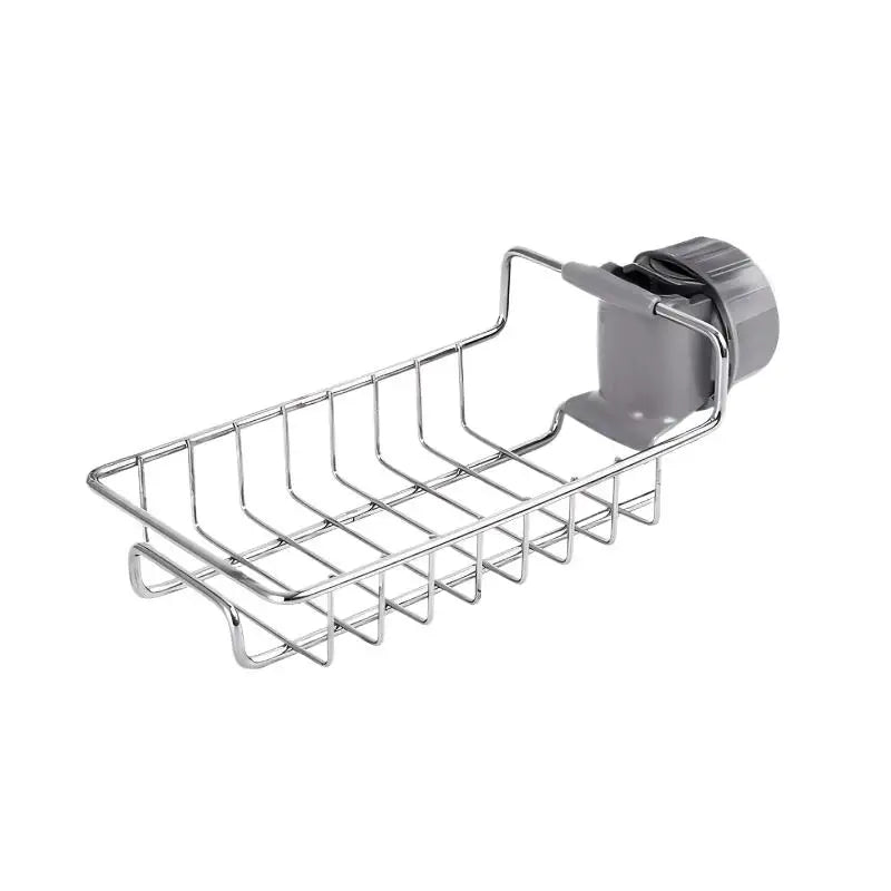 Kitchen Stainless Steel Sink Drain Rack Sponge Storage Faucet Holder Soap Drainer Towel Rack Shelf Organizer Kitchen Accessories