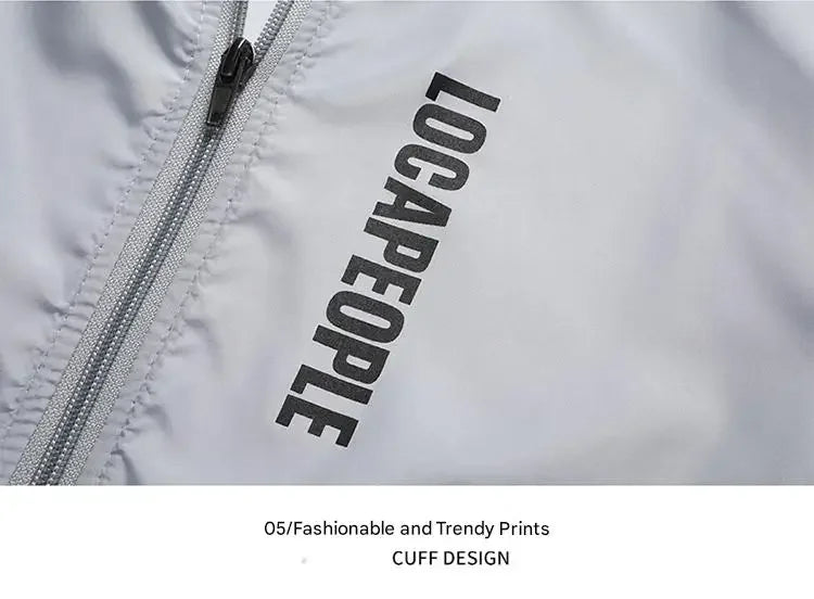 UPF50+ Summer Sun Protection Clothing Men's Casual Waterproof Quick-drying Bicycle Hooded Jacket Hiking Thin Skin Windbreaker