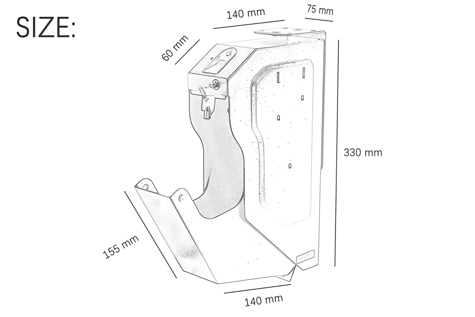 Gun Safes Pistol Box Biometric Fingerprint/Password Steel Gun Box Unlock Anti-Burglary with Keys Strongbox For Desk Cabinet