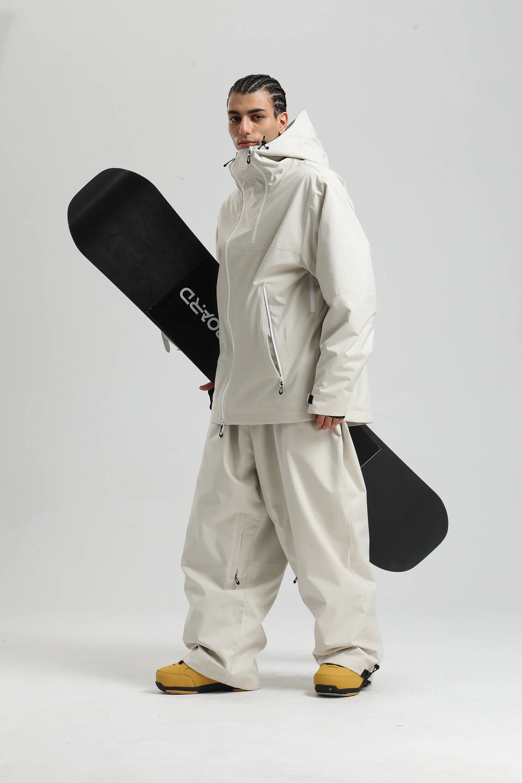 Gsou Snow 2025 Unisex Color-Block Ski Suit Loose Fit Snowboard Waterproof Windproof Breathable Professional Winter Outdoor Wear