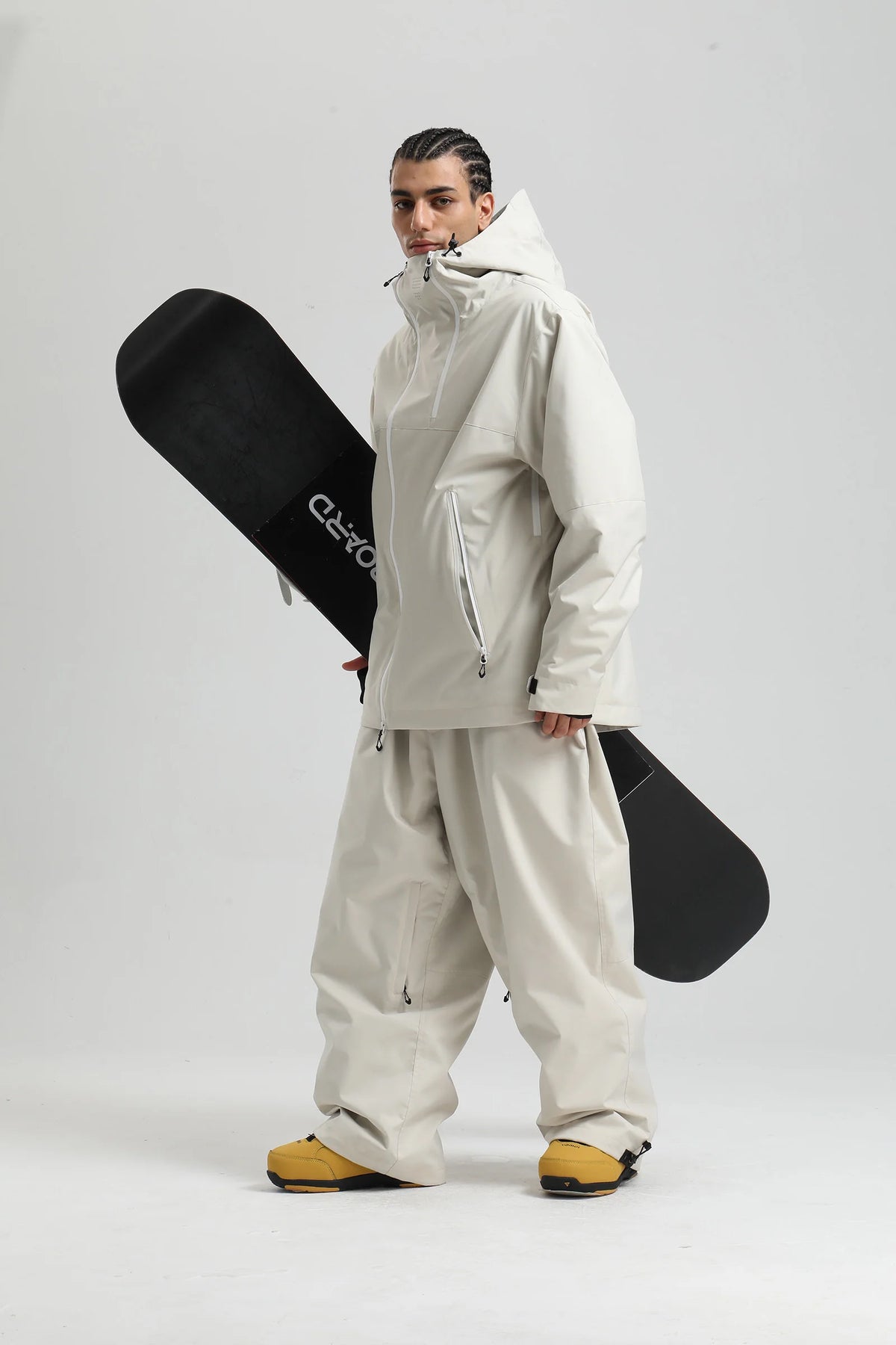 Gsou Snow 2025 Unisex Color-Block Ski Suit Loose Fit Snowboard Waterproof Windproof Breathable Professional Winter Outdoor Wear