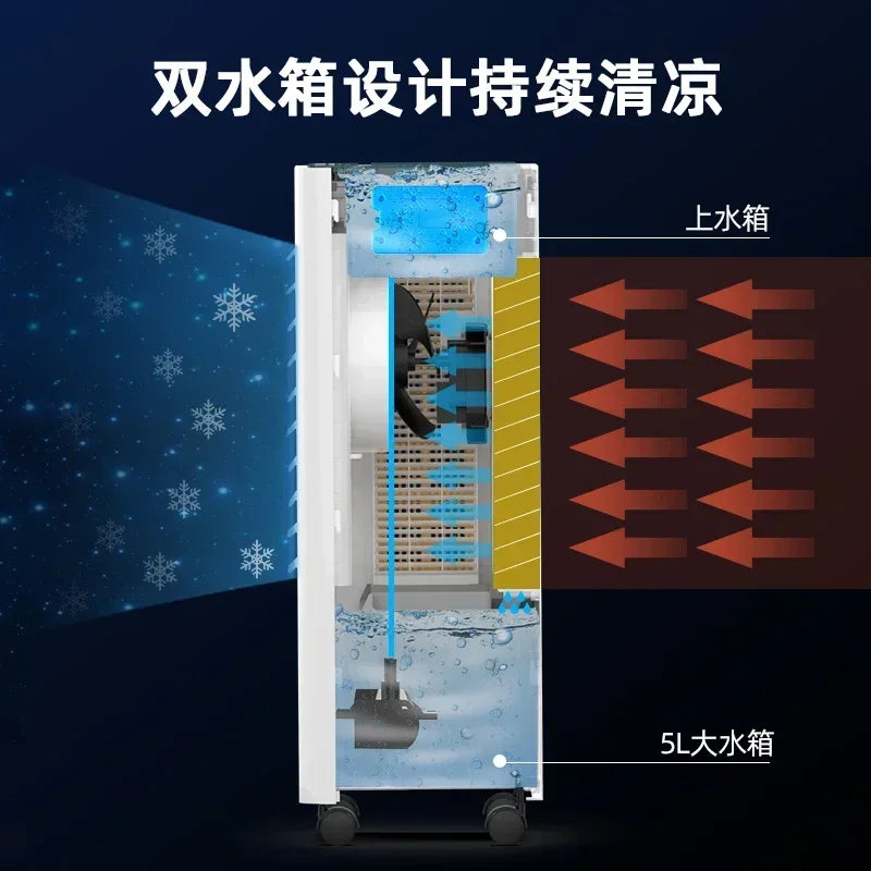 220V Hisense air-conditioning fan cooling plus water cooling air-conditioning fan household mobile small air conditioner C