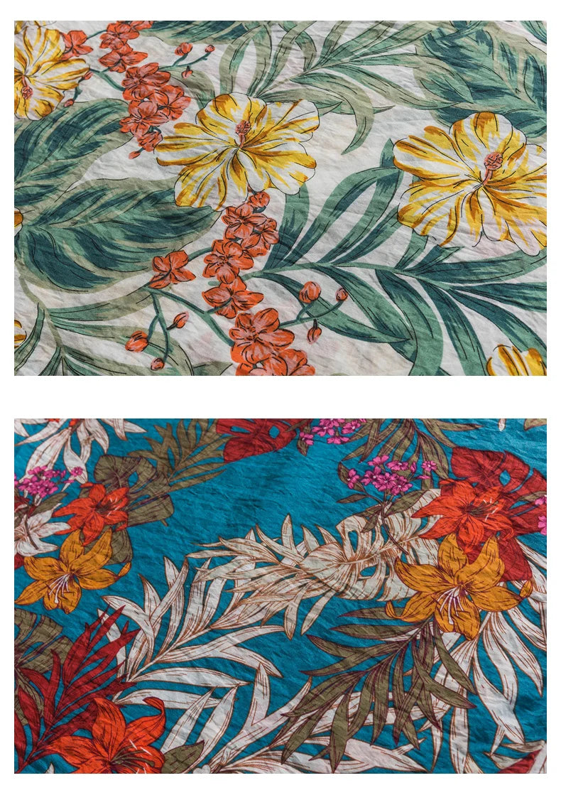 Legible Summer Casual Short Sleeve Shirts Men Floral Shirts Male Flower Loose Hawaiian Shirts Man