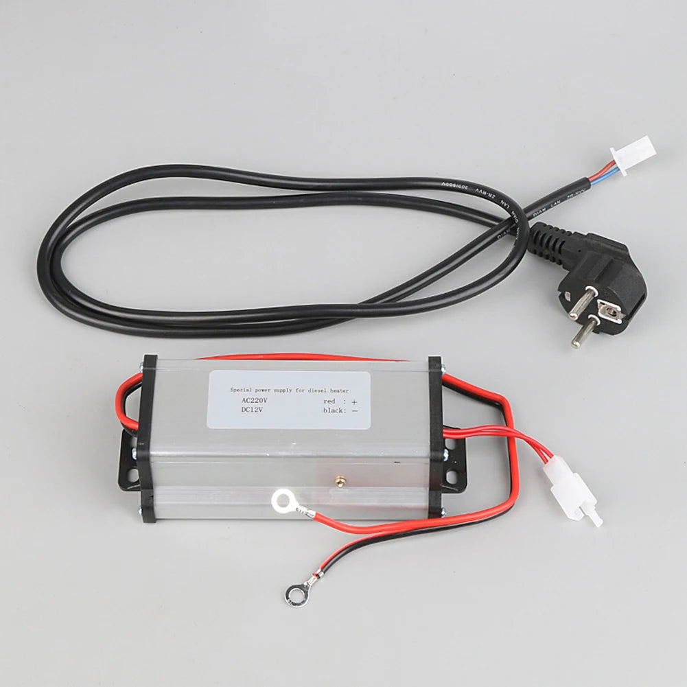 220V/230V to 12V Power Adapter for Diesel Air Heater with For 5KW 8KW Compatibility Suitable for Caravan RV Garage Use