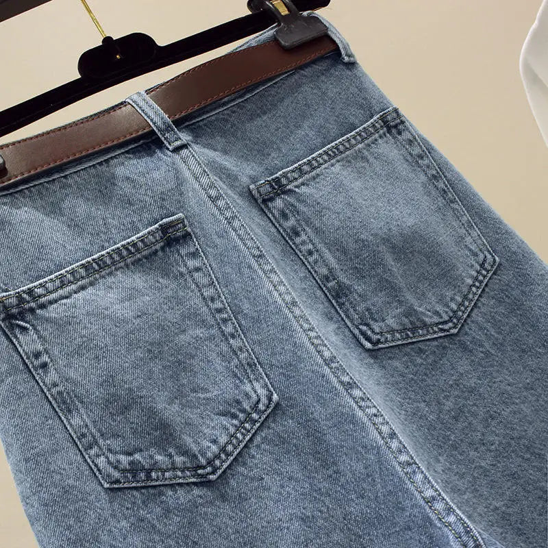 High Waist Denim Shorts Women's Loose Wide Leg Pants Five Parts Summer New Style Casual Comfortable Blue Jeans High Waist Shorts