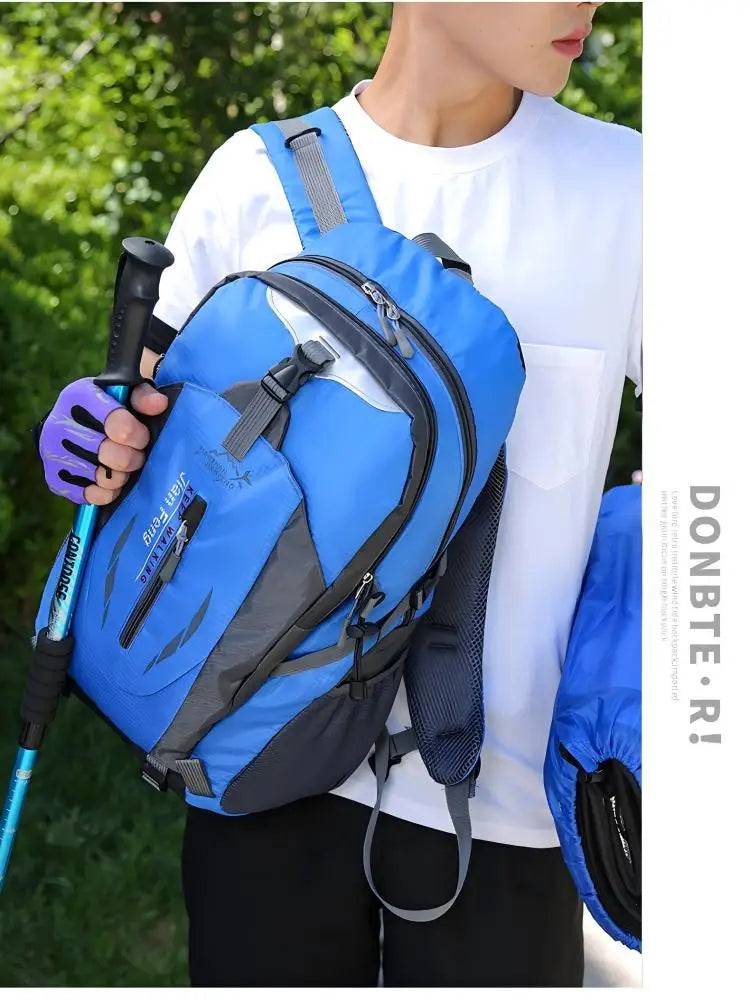 Homefish 40L Waterproof Hiking Backpack Large Capacity Outdoor Rucksack Trekking Camping Travel Bag for Men Women