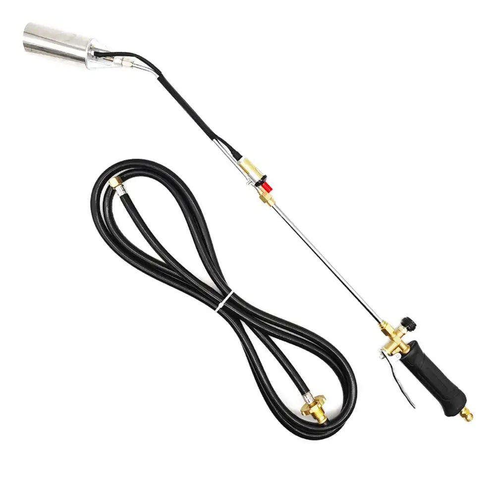 Long Arm Weed Burner Propane Torch Weed Burner with 10ft Hose High Output Flamethrower for Gardening Roofing Self Igniter Turbo