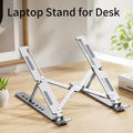 Laptop Stand for Desk, Metal MacBook Stand,Computer Riser for Desk, Foldable Adjustable Notebook Holder for10-15.6 Inch Laptops
