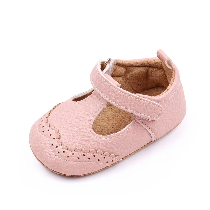 Baby Girl Sandal for Spring and Autumn 0-9-18 Months 11cm/12cm/13cm soft PU and TPR Anti-slip Hollow Breathable 2023 New Fashion