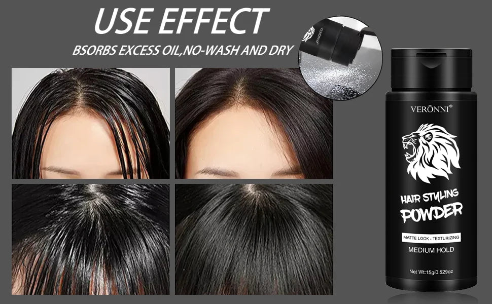 Volumizing Hair Styling powde,oil Control Volumizing Hair Powder,DIY-friendly,Long-lasting Hold for Men and Women No Mess Hair