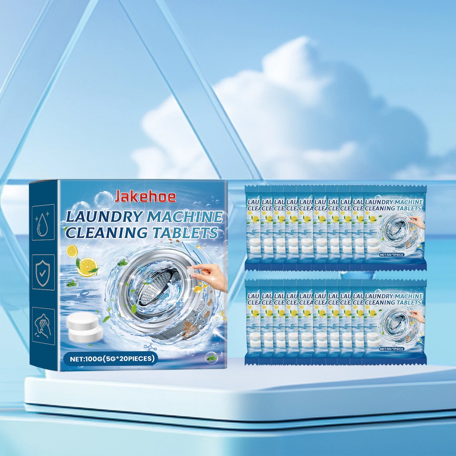 Washing Machine Cleaning Tablets Drum Laundry Sink Remove Dirt Eliminate Odors Reduce Bacterial Growth Washing Machine Cleaner