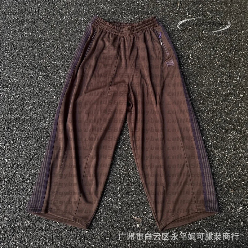 2026 Casual Loose Sports Pants  Embroidery Woven Belted Straight Leg Long Trousers for Men And Women Spring Autumn Fashion JK
